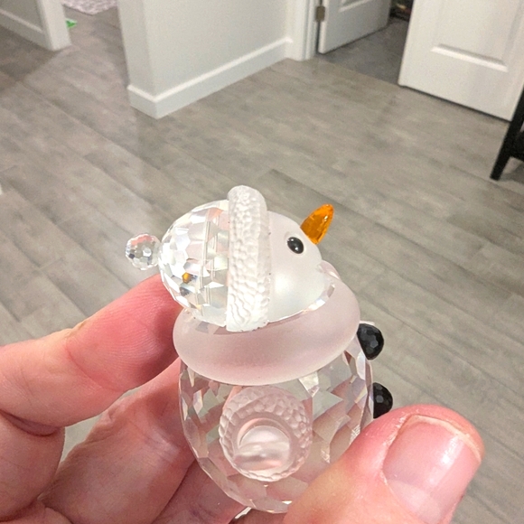 SWAROVSKI CRYSTAL SNOWMAN 250229 RETIRED RARE No Box - Picture 8 of 12